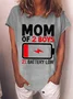 Women's Cap Sleeve Tee T-shirt Summer Letter Cotton-Blend Crew Neck Daily Going Out Sweet Top
