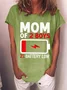 Women's Cap Sleeve Tee T-shirt Summer Letter Cotton-Blend Crew Neck Daily Going Out Sweet Top
