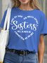 Women's Short Sleeve Tee T-shirt Summer Letter Crew Neck Casual Top