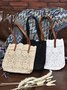 JFN Lace Embroidered Floral Cutout Tote Bag Shoulder Bag Handbag