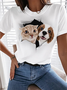 Animal Crew Neck Short Sleeve T-Shirt