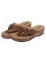 JFN Vintage Floral Casual Wedge Flip-Flops