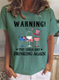 Women's Short Sleeve Tee T-shirt Summer Letter Crew Neck Casual Top