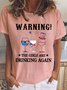Women's Short Sleeve Tee T-shirt Summer Letter Crew Neck Casual Top