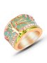 JFN Vintage Epoxy Epoxy Diamond Tree of Life Ring