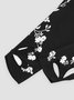 JFN Hollow Out Color Block Floral Regular Fit Leggings