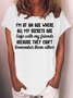 Women Text Letters Short Sleeve Tee T-shirt Crew Neck Casual Summer Top