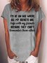 Women Text Letters Short Sleeve Tee T-shirt Crew Neck Casual Summer Top
