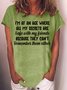 Women Text Letters Short Sleeve Tee T-shirt Crew Neck Casual Summer Top