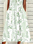 Cotton-Blend Floral Dress