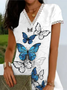 Butterfly Elegant V Neck Dresses