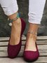 Rhinestone Design Commuter Flats