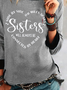 Crew Neck Text Letters Sweatshirts