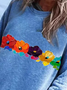 Floral Casual Regular Fit Sweatshirt