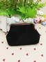 Kiss Button Plush Coin Purse