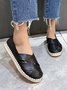 Casual Plain All Season Flat Heel Standard Pu Rubber Deep Mouth Shoes Moccasin Flats for Women
