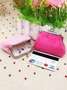 Kiss Button Plush Coin Purse