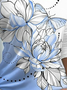 Women Casual Floral Autumn Loose Asymmetrical Regular H-Line Regular Medium Elasticity T-shirt