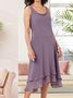 Cotton-Blend Crew Neck Two-Piece Set