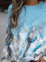 Ombre Casual Crew Neck Sweatshirt