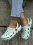 Solid Color Hollow Garden Shoes