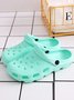 Solid Color Hollow Garden Shoes