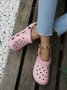 Solid Color Hollow Garden Shoes