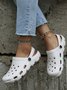 Solid Color Hollow Garden Shoes