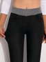 Casual Elastic Waist Stretch Jeans