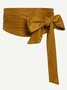 Wide Suede Ladies Knotable Girdle Party Commuter Belt