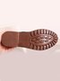 Women British Style Urban Round Toe Comfortable Zip Chunky Heel Low Heel Boots