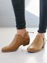 Chunky Heel Short Boots Female Non-slip Cute Bootie
