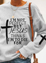 Casual Loose Text Letter Sweatshirt