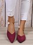 Pearl Metal Ring Anti-Suede Flats