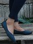 Commuter Simple Anti-Suede Pointed Toe Flats