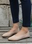 Commuter Simple Anti-Suede Pointed Toe Flats