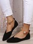 Pearl Metal Ring Anti-Suede Flats