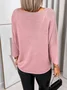 V Neck Wool/Knitting Casual Sweater