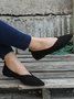 Commuter Simple Anti-Suede Pointed Toe Flats