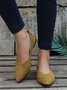 Commuter Simple Anti-Suede Pointed Toe Flats
