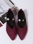 Pearl Metal Ring Anti-Suede Flats