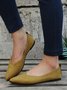 Commuter Simple Anti-Suede Pointed Toe Flats