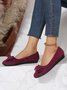 Bow Knot Anti-Suede Upper Flats