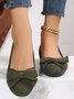 Bow Knot Anti-Suede Upper Flats