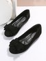 Bow Knot Anti-Suede Upper Flats