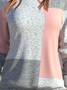 Multicolor Patchwork Loose Thickened Sweatshirt