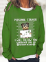 JFN Loose Letter Puppy Long Sleeve Sweatshirt