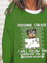 JFN Loose Letter Puppy Long Sleeve Sweatshirt