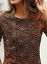 Ethnic Boho Crew Neck T-Shirt