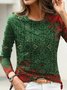 Ethnic Boho Crew Neck T-Shirt